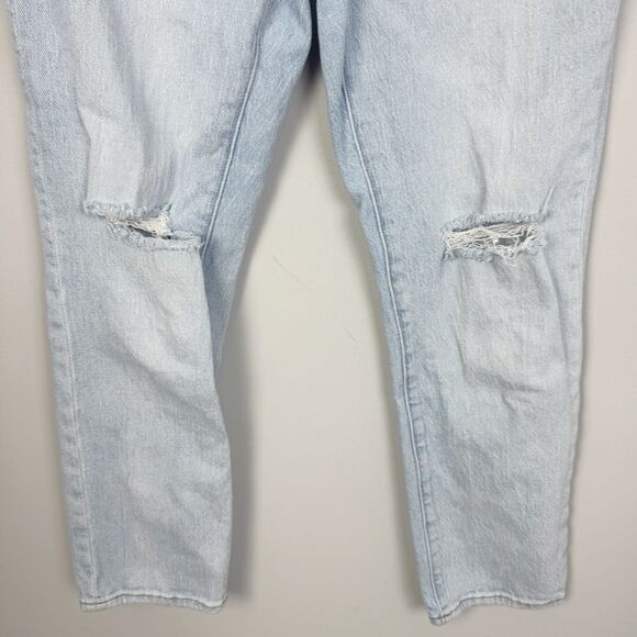 MADEWELL | The High-Rise Slim Crop Boyjean in Light Blue Denim Women’s Size 25/0 - Picture 4 of 9